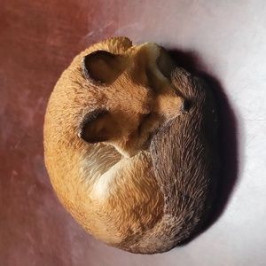Stone Critters, sleeping Fox figurine